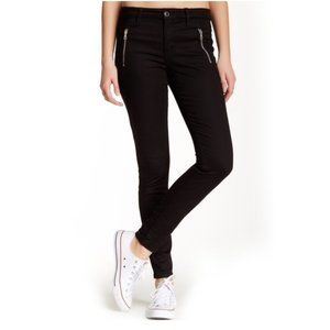 JOE'S JEANS Zip Front Pocket Black Skinny Jean